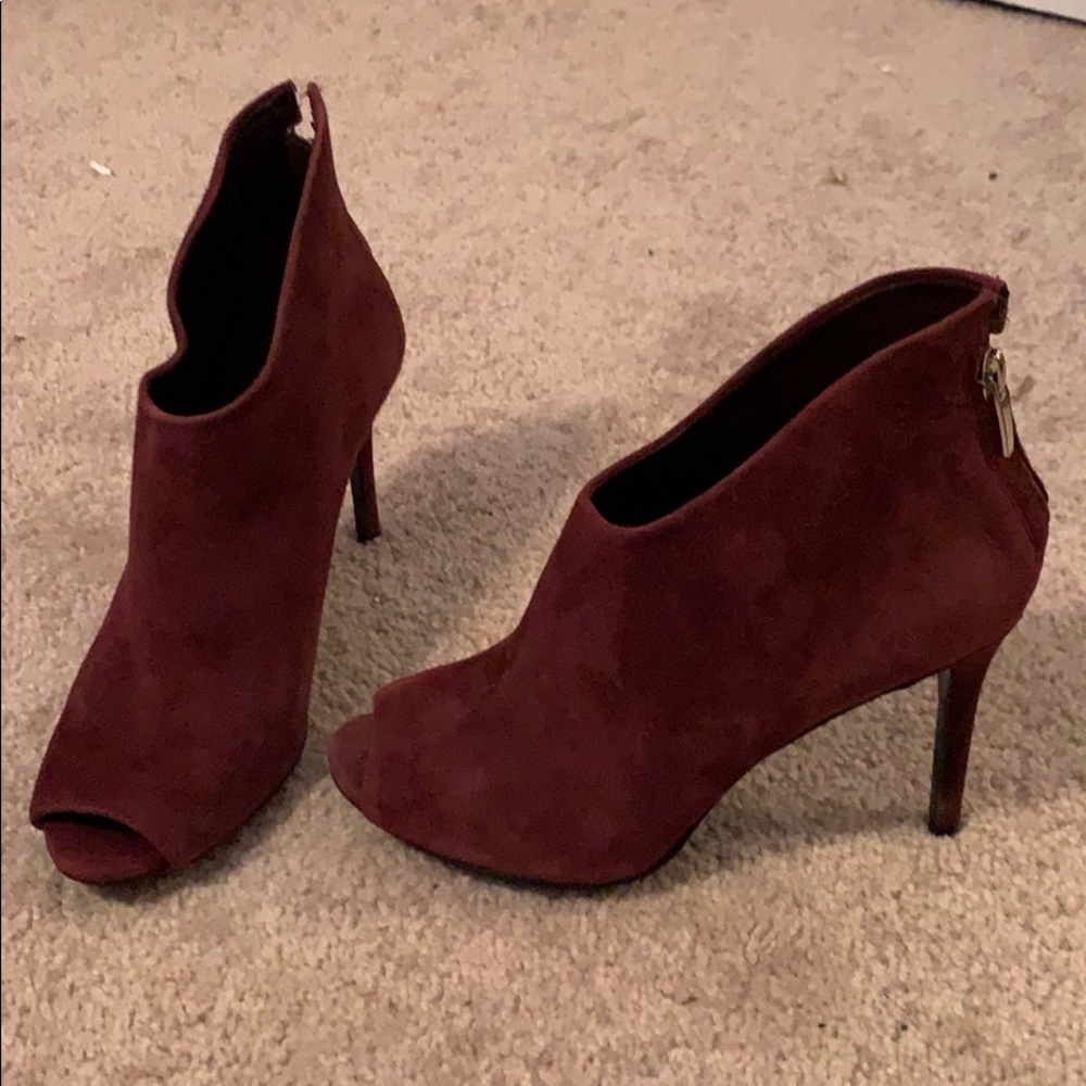Enzo Angiolini Suede Heel Booties